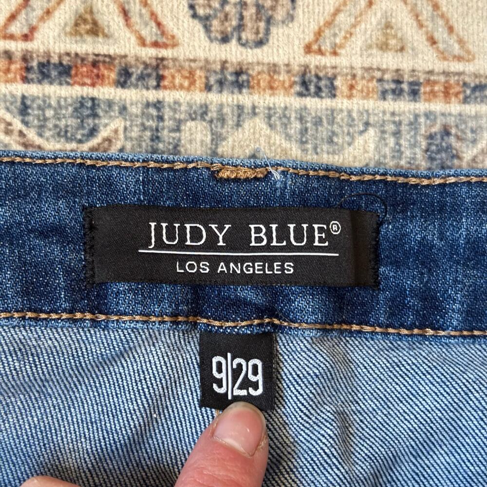 Judy Blue High-Rise Wide Leg Cropped Denim Jeans Women’s Size 9/29 - Picture 3 of 12